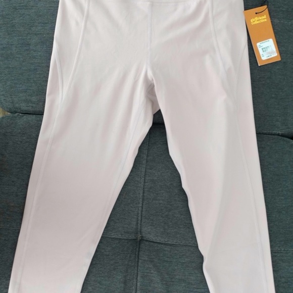 BNWT Girlfriend Collective 7/8 high waist leggings - QUARTZ in LARGE - Picture 2 of 6